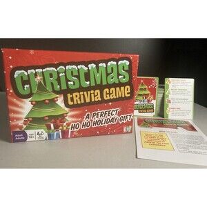 Christmas Trivia Game • Holiday Traditions, Carols, North Pole, Cards
